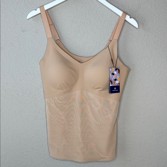 NWT Honeylove LiftWear Cami Bra Top with Built in Shaping Color Sand Size L - Picture 3 of 13